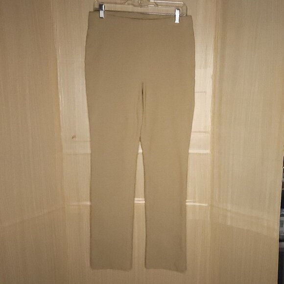 Chico's Tan So Slimming Elastic Waist Pants 6 - Picture 3 of 7